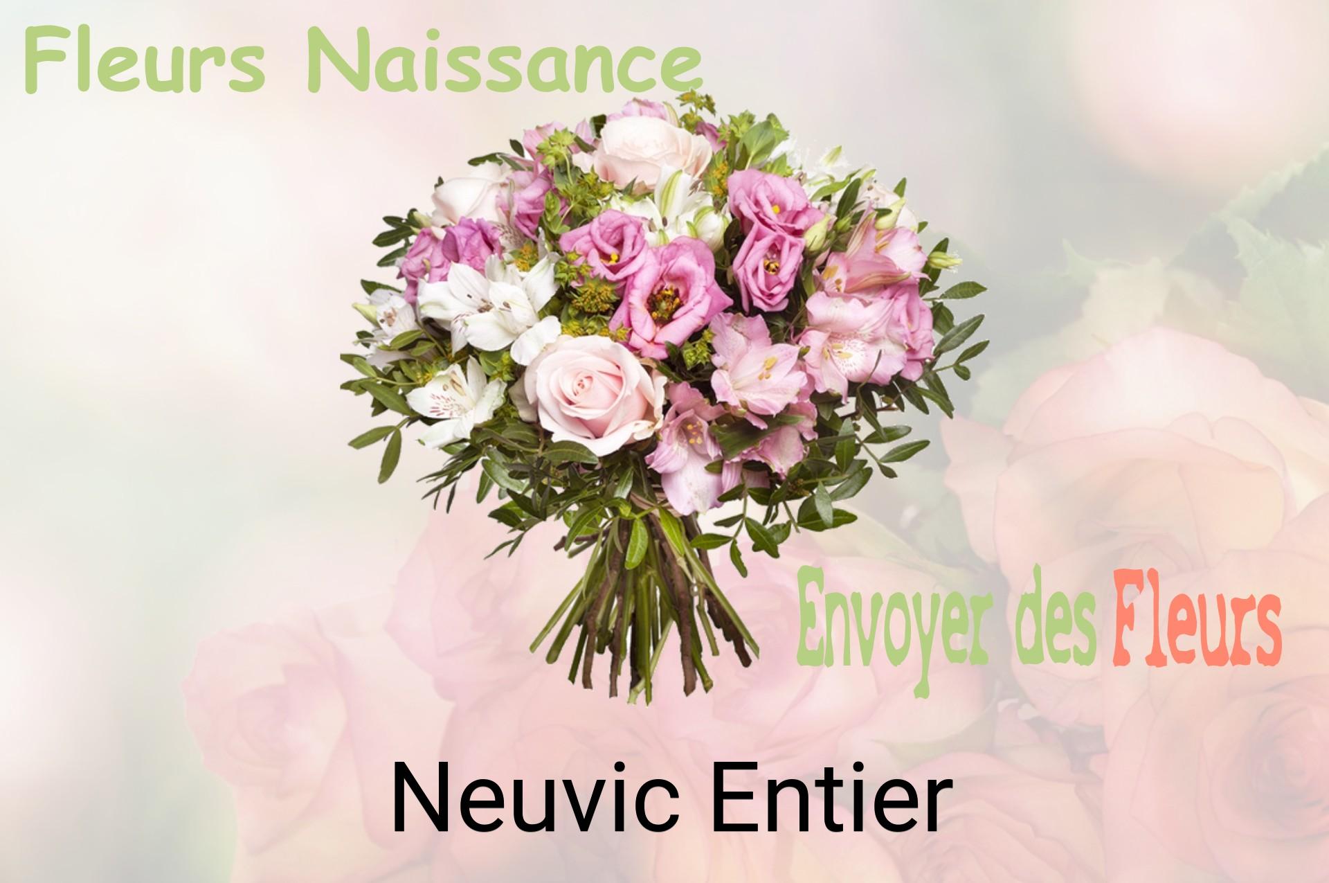 Bouquet de fleurs de naissance livré à Neuvic-Entier